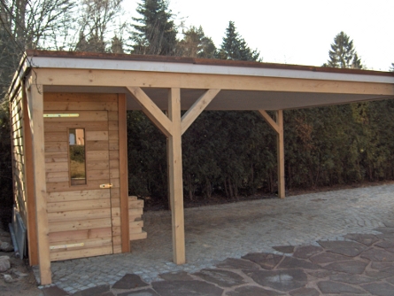 Fachwerk-Carport